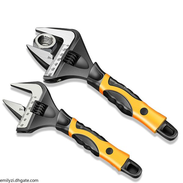 2020 new enhanced bathroom wrench 6/8/10/12 in adjustable wrench large open wrench tool plumbing repair tool