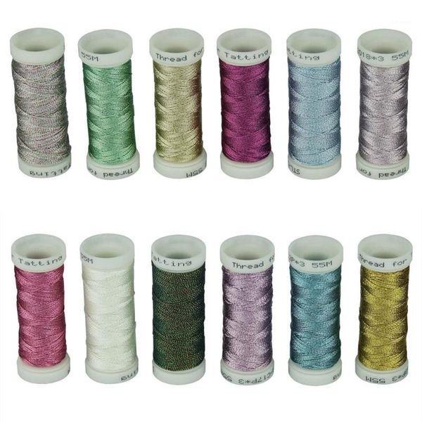 3-ply metallic tatting yarn for shuttle tatting decorative jewelry ornaments lace design 50 meters each color1, Black;white
3-ply metallic tatting yarn for shuttle tatting decorative jewelry ornaments lace design 50 meters each color1, Black;white