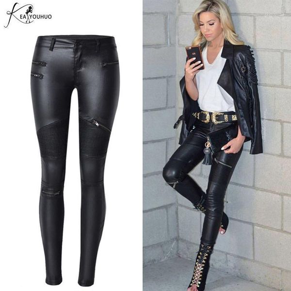 women's pants & capris fake women's leather lady zippers long women trousers skinny pencil female leggings black 20211, Black;white
women's pants & capris fake women's leather lady zippers long women trousers skinny pencil female leggings black 20211, Black;white