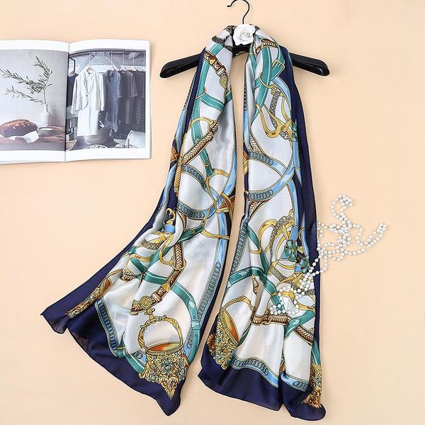 brand scarf 180x90 женщины шелковый шарф ссылки цепной печать мягкая длинная шаль большой шелковый обертывание новая мода женщины шарверов h, Blue;gray
brand scarf 180x90 женщины шелковый шарф ссылки цепной печать мягкая длинная шаль большой шелковый обертывание новая мода женщины шарверов h, Blue;gray