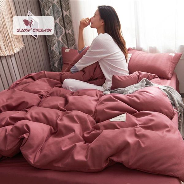 slowdream bean red duvet cover flat sheet pillowcase bedding set japanese style fitted sheet with elastic band corner home decor
slowdream bean red duvet cover flat sheet pillowcase bedding set japanese style fitted sheet with elastic band corner home decor