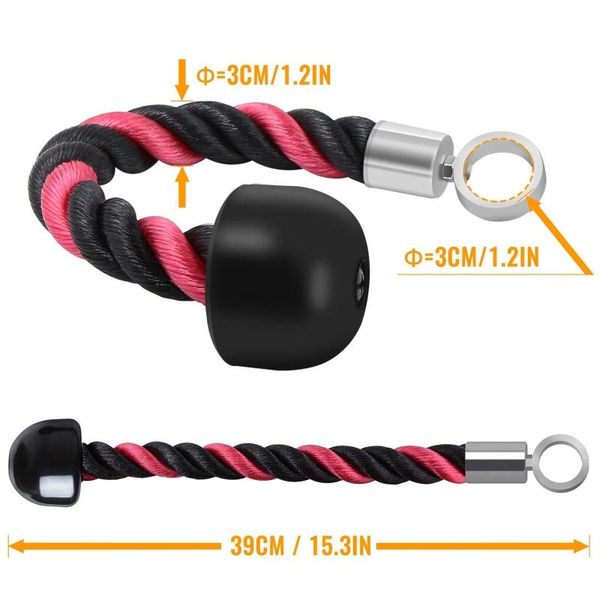 accessories single head heavy duty biceps training nylon pull rope with metal buckle
accessories single head heavy duty biceps training nylon pull rope with metal buckle
