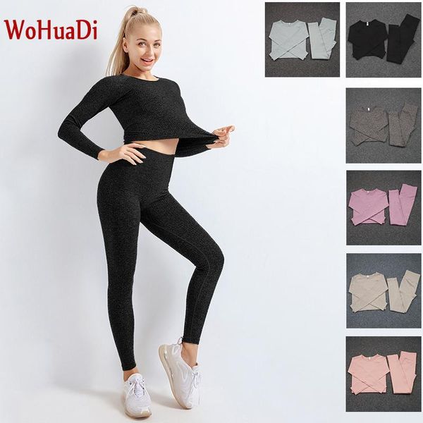 yoga outfits wohuadi sportswear for women 2021 clothing seamless set fitness sports long sleeve shirt+high waist leggings gym female, White;red
yoga outfits wohuadi sportswear for women 2021 clothing seamless set fitness sports long sleeve shirt+high waist leggings gym female, White;red