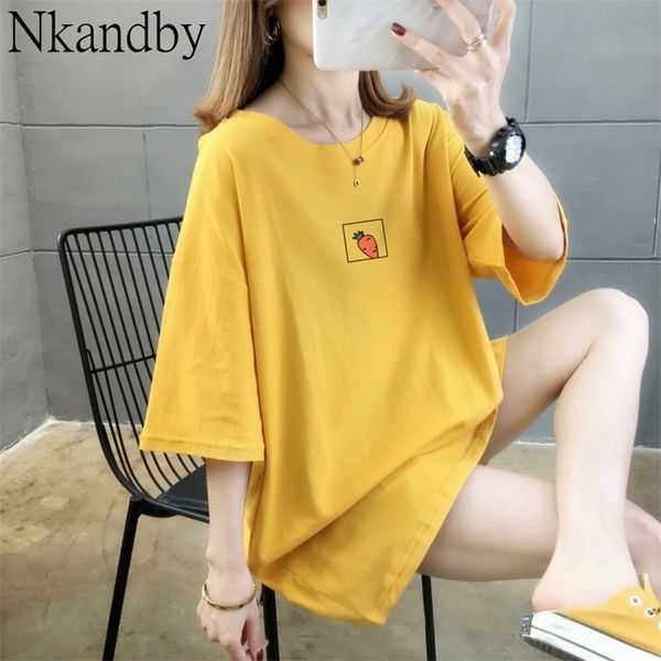 large size carrot pettern long t shirts for women summer casual loose harajuku short sleeve oversized t-shirts female 201028, White
large size carrot pettern long t shirts for women summer casual loose harajuku short sleeve oversized t-shirts female 201028, White