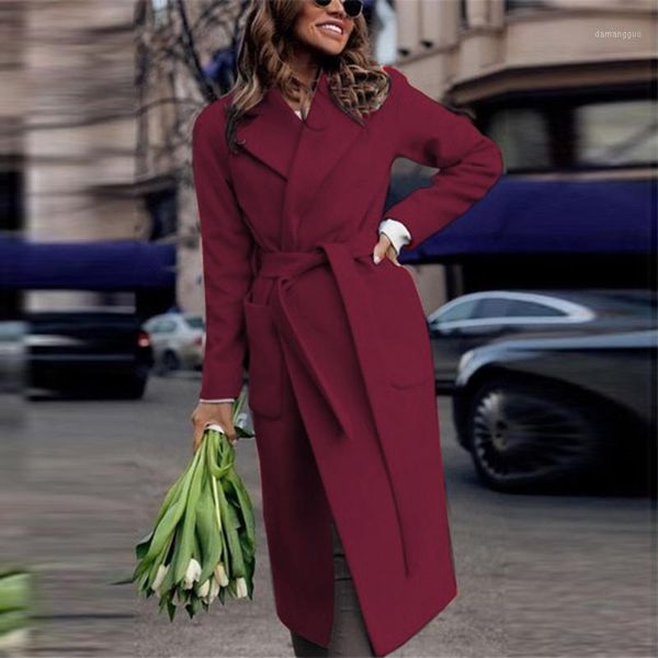 women's wool & blends womens winter lapel coat trench casual female warm pocket belt solid long outwear overcoat #zer1, Black
women's wool & blends womens winter lapel coat trench casual female warm pocket belt solid long outwear overcoat #zer1, Black