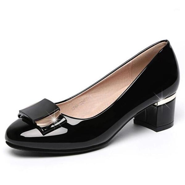 dress shoes shallow mouth round head women high heels wild work thick heel comfortable mid-heeled zapatos de mujer 34-421, Black
dress shoes shallow mouth round head women high heels wild work thick heel comfortable mid-heeled zapatos de mujer 34-421, Black