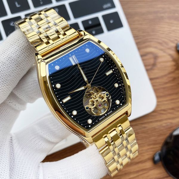 2021 montre de luxe watch mens fashion automatic mechanical watch hollow design waterproof business casual watch mens gift 437, Slivery;brown
2021 montre de luxe watch mens fashion automatic mechanical watch hollow design waterproof business casual watch mens gift 437, Slivery;brown