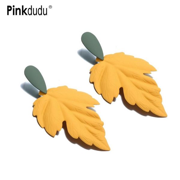 pinkdudu new autumn vintage metal earring big simple yellow fallen leaves drop earrings for women jewelry accessories pd119, Silver
pinkdudu new autumn vintage metal earring big simple yellow fallen leaves drop earrings for women jewelry accessories pd119, Silver