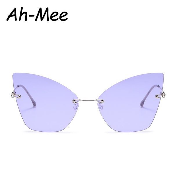 sunglasses vintage big cat eye women rimless retro cateye sun glasses brand designer colorful eyewear for female oculos, White;black
sunglasses vintage big cat eye women rimless retro cateye sun glasses brand designer colorful eyewear for female oculos, White;black