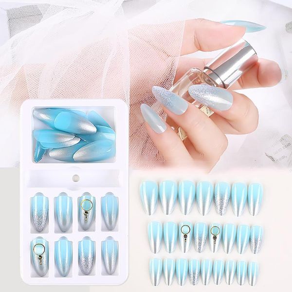 24pcs/box false nail with glue paper glitter mirror aurora full cover nail tips coffin fake nails gradient diy decoration, Red;gold
24pcs/box false nail with glue paper glitter mirror aurora full cover nail tips coffin fake nails gradient diy decoration, Red;gold