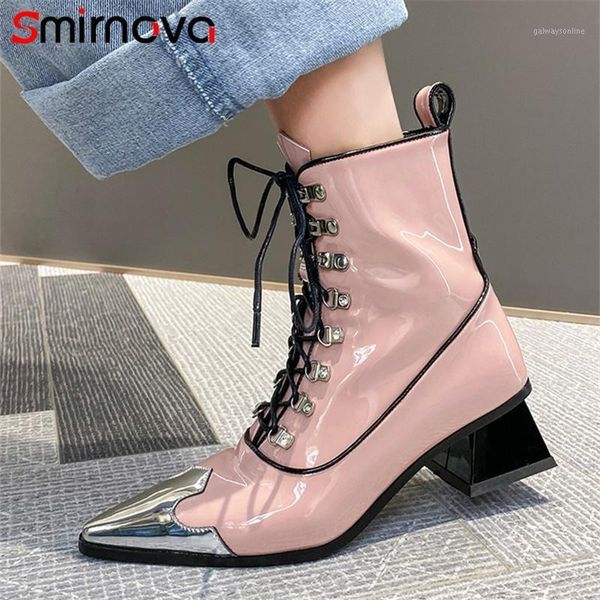boots smirnova 2021 genuine leather shoes women ankle cross tied zip metal pointed toe autumn fashion woman1, Black
boots smirnova 2021 genuine leather shoes women ankle cross tied zip metal pointed toe autumn fashion woman1, Black