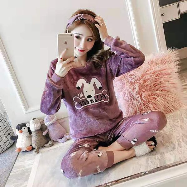 2021autumn winter warm flannel women pyjamas sets thick coral velvet long sleeve cartoon sleepwear thin flannel pajamas set girl, Black;red
2021autumn winter warm flannel women pyjamas sets thick coral velvet long sleeve cartoon sleepwear thin flannel pajamas set girl, Black;red