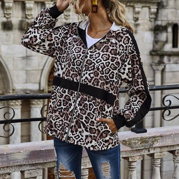 new autumn winter fashion women hooded jacket leopard splicing batwing zipper coat loose casual female outerwear chic 1, Black;brown
new autumn winter fashion women hooded jacket leopard splicing batwing zipper coat loose casual female outerwear chic 1, Black;brown