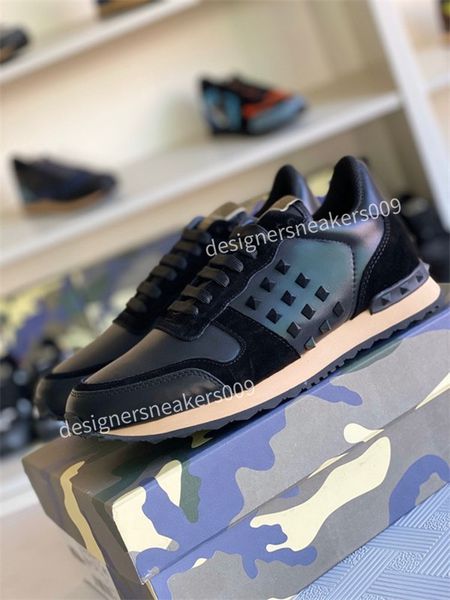 2022 designer sneakers camouflage rivet casual shoes men women studded flats shoe mesh camo suede leather trainers size38-46, Black
2022 designer sneakers camouflage rivet casual shoes men women studded flats shoe mesh camo suede leather trainers size38-46, Black