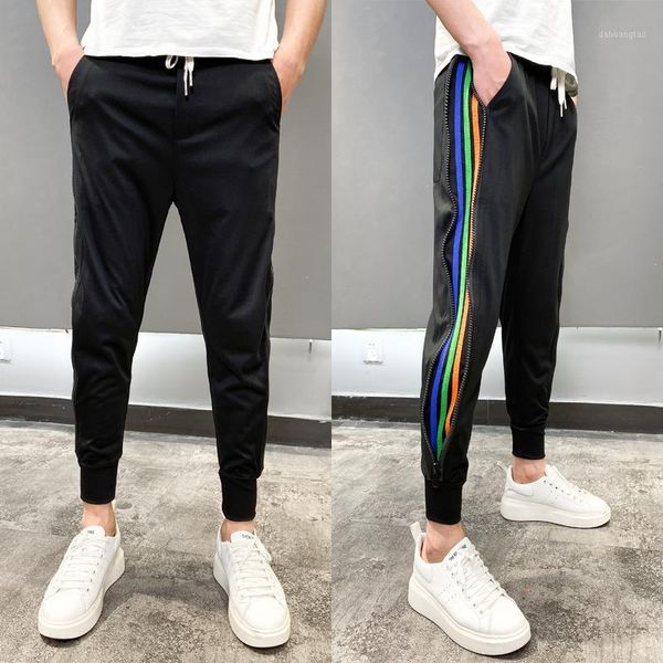 pantalon de travail pour homme thin sports pants zipper color strip stitching casual pants men social harajuku joggers men1, Black
pantalon de travail pour homme thin sports pants zipper color strip stitching casual pants men social harajuku joggers men1, Black