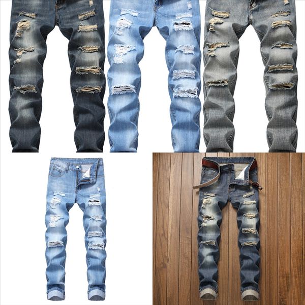 uung5 s christmas slim casual pants man jeans slim fit elastic men trousers jeans blue quality fit loose cotton denim hole light for men, Black
uung5 s christmas slim casual pants man jeans slim fit elastic men trousers jeans blue quality fit loose cotton denim hole light for men, Black