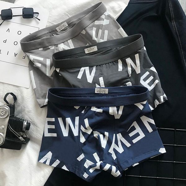 3 pieces men's panties letter underwear men boxer shorts middle waist ventilation trend underpants 2021 new sale, Black;white
3 pieces men's panties letter underwear men boxer shorts middle waist ventilation trend underpants 2021 new sale, Black;white