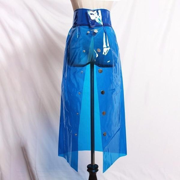 fashion 211 fashion new transparent crystal pvc plastic high waist single-breasted skirt high waist all-match bottoms yg1171, Black
fashion 211 fashion new transparent crystal pvc plastic high waist single-breasted skirt high waist all-match bottoms yg1171, Black