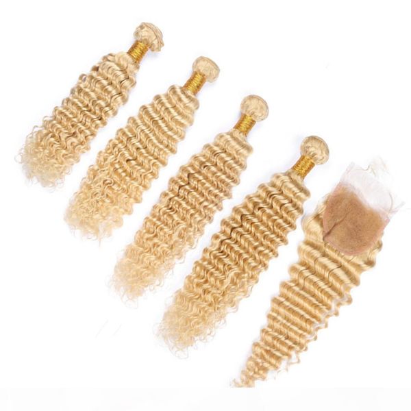 deep wave blonde virgin hair wefts with 4x4 lace closure pure 613 bleach blonde indian virgin human hair weave bundles 4pcs with closure, Black;brown
deep wave blonde virgin hair wefts with 4x4 lace closure pure 613 bleach blonde indian virgin human hair weave bundles 4pcs with closure, Black;brown