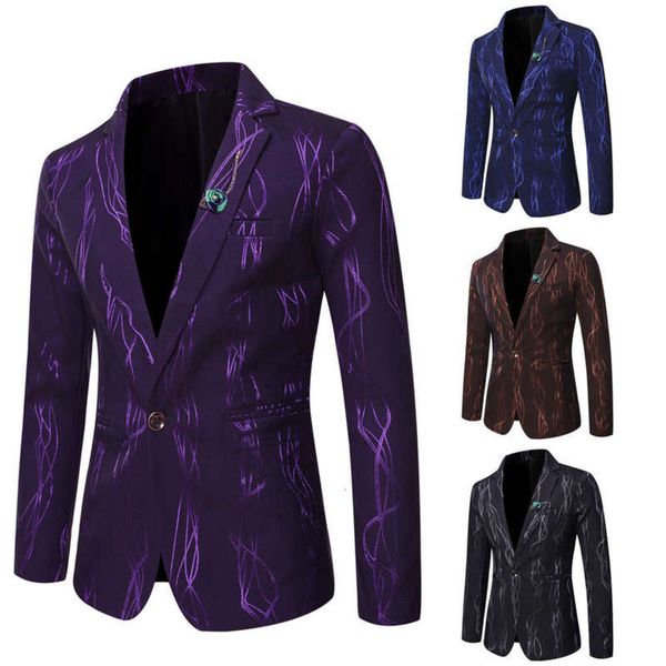 2020 men's spring new and summer fashion slim coat trend bright gold printing personalized performance suit top, White;black
2020 men's spring new and summer fashion slim coat trend bright gold printing personalized performance suit top, White;black