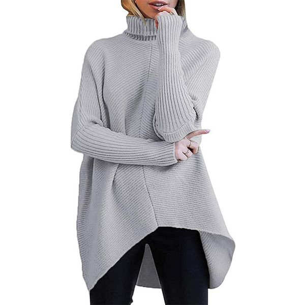 women's sweaters oversized sweater womens turtleneck long batwing sleeve asymmetric hem casual pullover autumn and winter knit, White;black
women's sweaters oversized sweater womens turtleneck long batwing sleeve asymmetric hem casual pullover autumn and winter knit, White;black