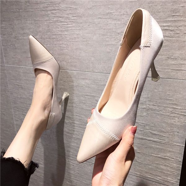 bright silk sews with simple high heels and comfortable women's shoes for winter 7.5cm without a six-91-18 box. ywri, Black
bright silk sews with simple high heels and comfortable women's shoes for winter 7.5cm without a six-91-18 box. ywri, Black
