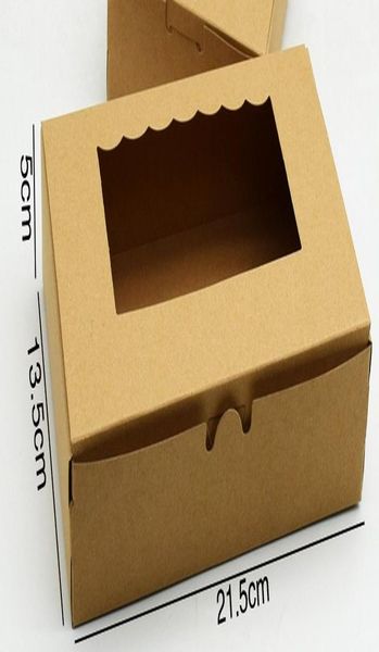 10pcs lot new selling 13.5x13.5x5cm kraft cookies boxes with clear window cake candy boxes favor boxes for party and gifts wmtveb
10pcs lot new selling 13.5x13.5x5cm kraft cookies boxes with clear window cake candy boxes favor boxes for party and gifts wmtveb