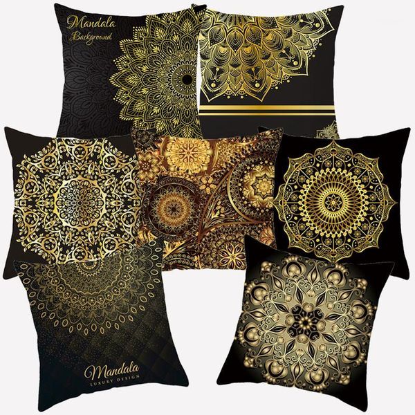 cushion/decorative pillow black gold mandala cushion cover decorative sofa cushions home decoration polyester covers 45x45 throw pillows pil
cushion/decorative pillow black gold mandala cushion cover decorative sofa cushions home decoration polyester covers 45x45 throw pillows pil
