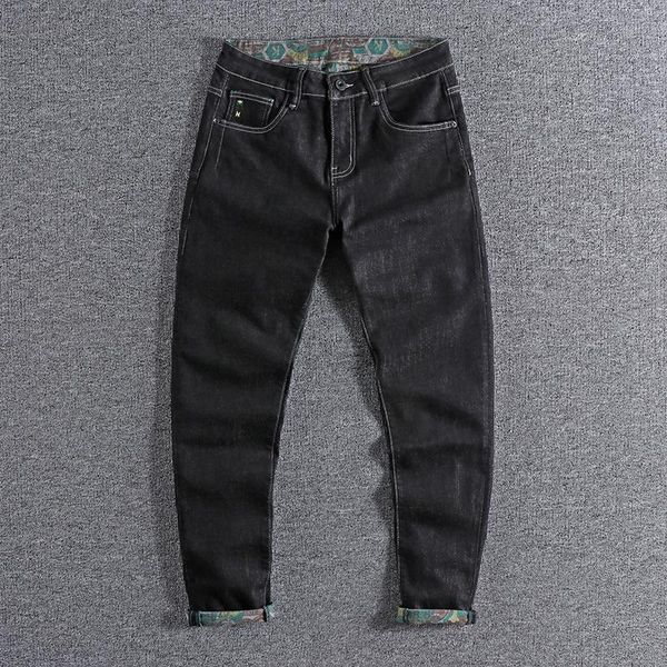 men's jeans 2021 interior pattern printing slim fit trend casual european and american black leg pants cool trouser 0823, Blue
men's jeans 2021 interior pattern printing slim fit trend casual european and american black leg pants cool trouser 0823, Blue