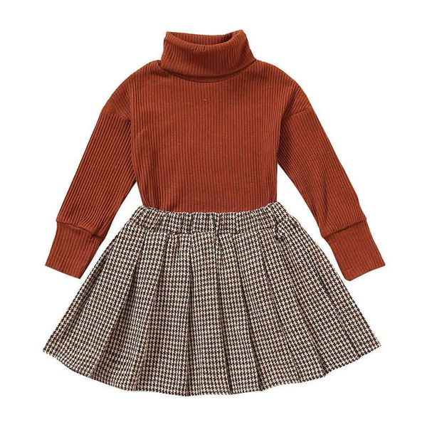 girls stylish outfits high collar crochet with plaid print pleated skirt set fashion autumn winter kids clothing suit g220217, White
girls stylish outfits high collar crochet with plaid print pleated skirt set fashion autumn winter kids clothing suit g220217, White