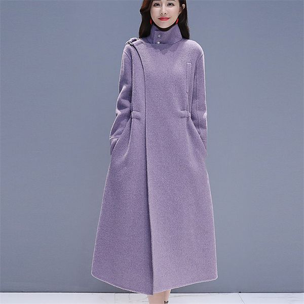 autumn winter woolen coat women fashion long overcoat female cashmere loose warm outerwear 201102, Black
autumn winter woolen coat women fashion long overcoat female cashmere loose warm outerwear 201102, Black
