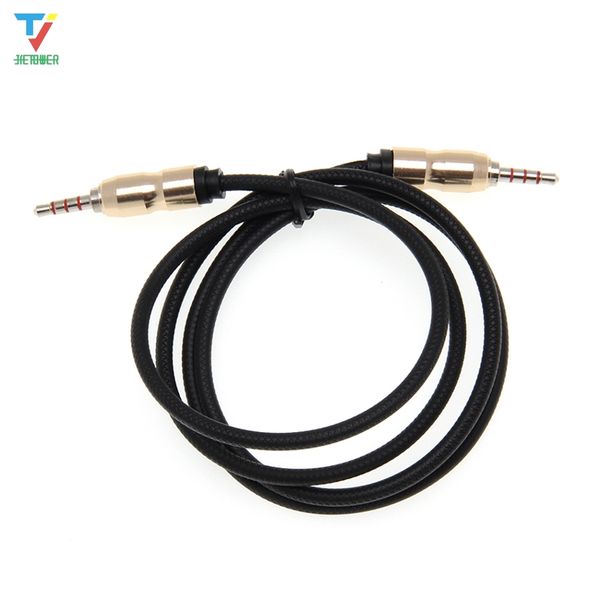 3.5mm jack audio cable 4 pole male to male embossing audio aux cable for iphone car headphone speaker wire line aux cord 300pcs
3.5mm jack audio cable 4 pole male to male embossing audio aux cable for iphone car headphone speaker wire line aux cord 300pcs