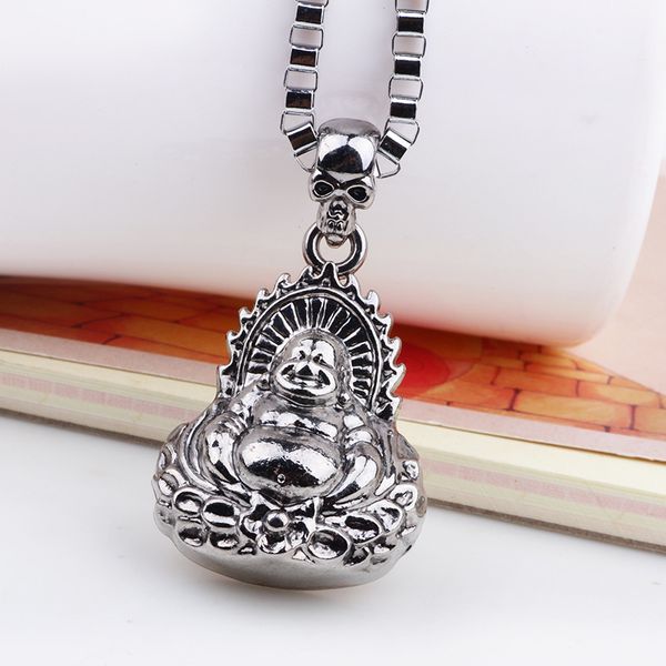 nimei jewelry ethnic style religious maitreya buddha pendant necklace men's buddhist necklace travel small commodities, Silver
nimei jewelry ethnic style religious maitreya buddha pendant necklace men's buddhist necklace travel small commodities, Silver