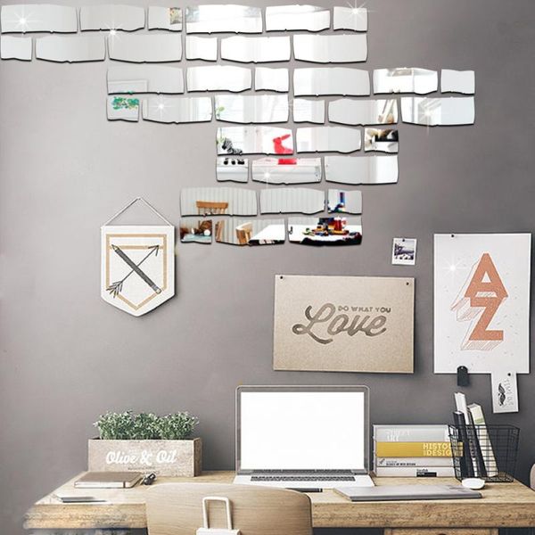 wall stickers 24pcs removable mirror brick sticker decal self adhesive home room art decor
wall stickers 24pcs removable mirror brick sticker decal self adhesive home room art decor