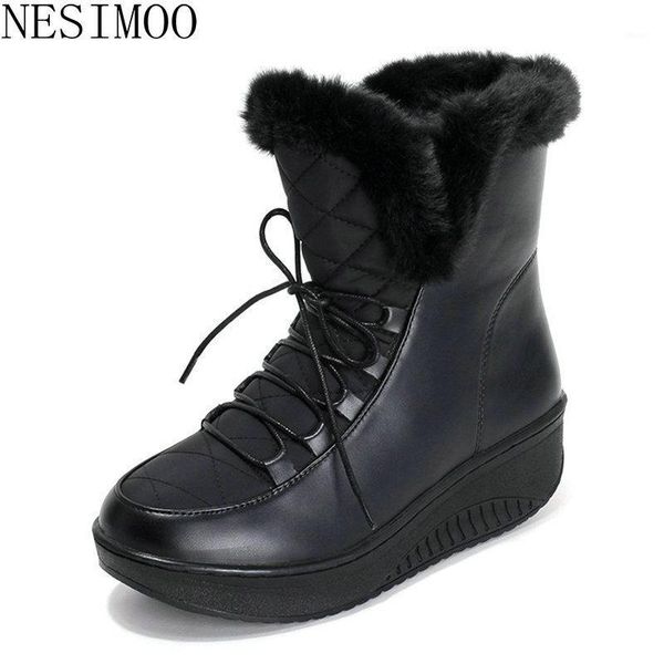 boots nesimoo 2021 fashion women snow winter wedge high heel round toe elastic band all match ladies shoes size 35-431, Black
boots nesimoo 2021 fashion women snow winter wedge high heel round toe elastic band all match ladies shoes size 35-431, Black