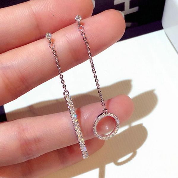 dangle & chandelier arrive fashion korean asymmetry circle women earring bling temperament cz drop bridal wedding jewelry pendant, Silver
dangle & chandelier arrive fashion korean asymmetry circle women earring bling temperament cz drop bridal wedding jewelry pendant, Silver