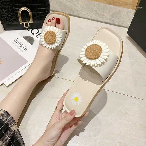 slippers summer small daisy women 's soft bottom single shoes outside wear fresh flip flops non-slip slippers1, Black
slippers summer small daisy women 's soft bottom single shoes outside wear fresh flip flops non-slip slippers1, Black