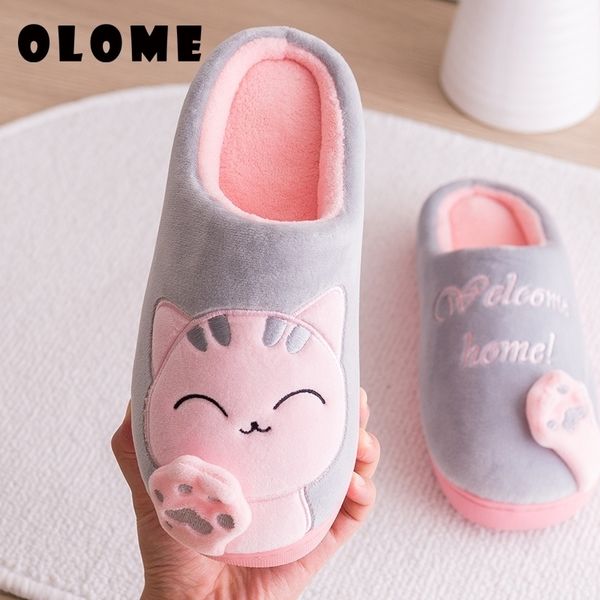 women men winter indoor slippers home flat non-slip house warm cartoon indoors bedroom floor shoes y200424, Black
women men winter indoor slippers home flat non-slip house warm cartoon indoors bedroom floor shoes y200424, Black