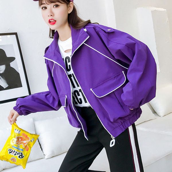 2021 new autumn fashion women's baseball big pocket female bat thin jacket outwoutward high street l6ot, Black;brown
2021 new autumn fashion women's baseball big pocket female bat thin jacket outwoutward high street l6ot, Black;brown