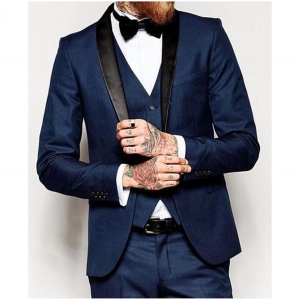 men's suits & blazers navy blue with black shawl lapel men suit for wedding 3pieces(jacket+pant+vest+tie) fashion custom made masculino, White;black
men's suits & blazers navy blue with black shawl lapel men suit for wedding 3pieces(jacket+pant+vest+tie) fashion custom made masculino, White;black