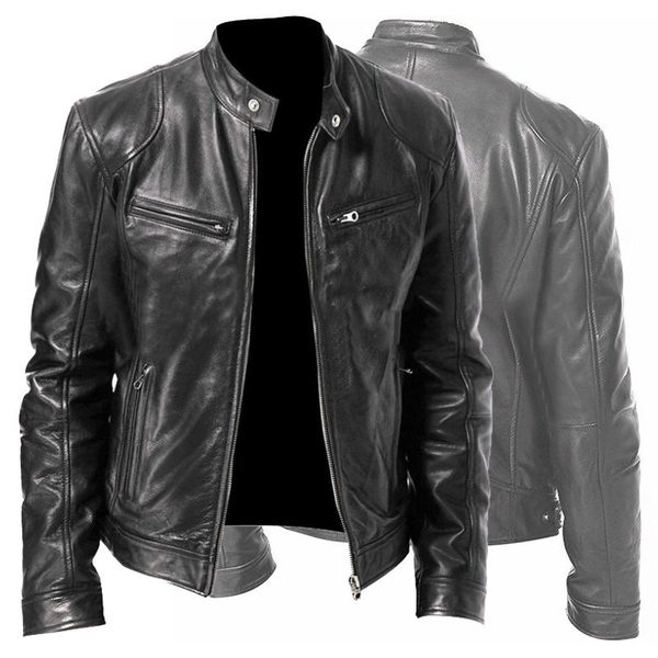 men brown leather autumn winter oversize solid motorcycle pu jacket men's casual outwear warm windbreaker biker coats, Black;brown
men brown leather autumn winter oversize solid motorcycle pu jacket men's casual outwear warm windbreaker biker coats, Black;brown