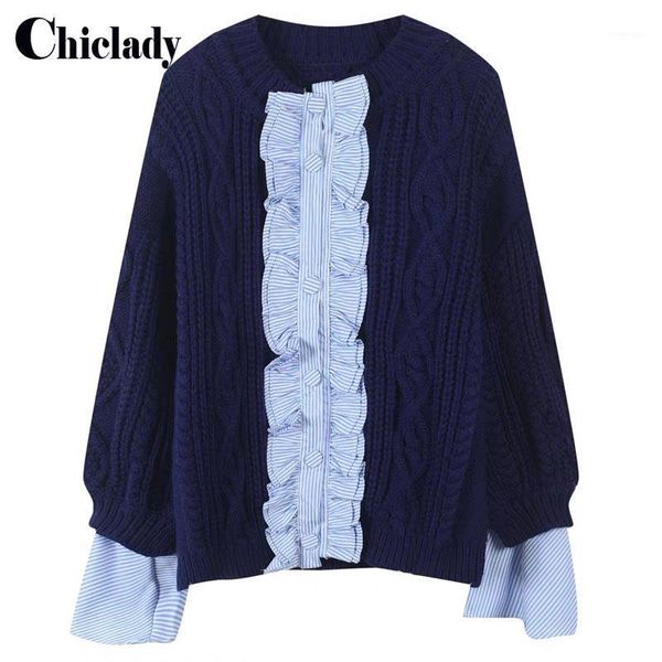 chiclady autumn winter women clothes sweater loose casual patchwork ruched designer stylish cardigan sweter damski jersey corto1, White
chiclady autumn winter women clothes sweater loose casual patchwork ruched designer stylish cardigan sweter damski jersey corto1, White