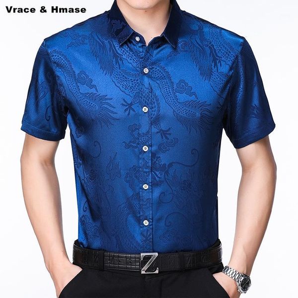 chinese style dragon pattern printing fashion loose luxury short sleeve shirt summer 2020 new quality silk soft shirt men -xxxl1, White;black
chinese style dragon pattern printing fashion loose luxury short sleeve shirt summer 2020 new quality silk soft shirt men -xxxl1, White;black