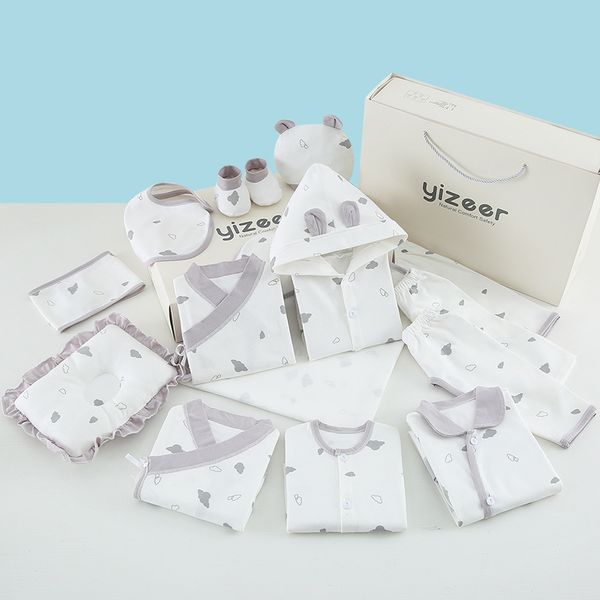 newborn gift box pure cotton newborn baby baby clothes spring summer autumn winter set full moon gift 21-piece set, White
newborn gift box pure cotton newborn baby baby clothes spring summer autumn winter set full moon gift 21-piece set, White