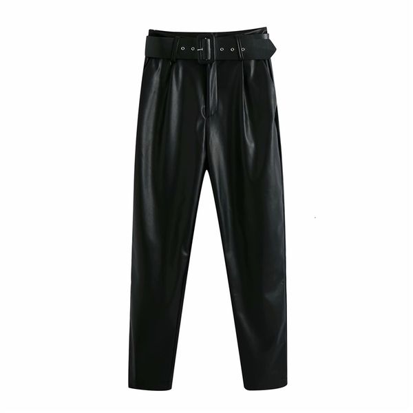 2021 new elegantes de couro falso outono senhoras retas streetwear feminino moda faixas calas compridas vsbu, Black;white
2021 new elegantes de couro falso outono senhoras retas streetwear feminino moda faixas calas compridas vsbu, Black;white