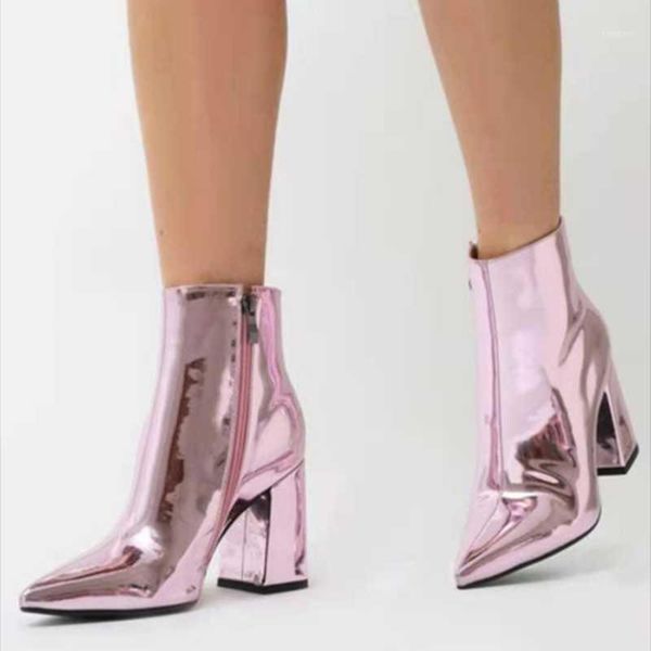 fancy reflective purple pointed toe high chunky heel ankle boots winter women comfortable booties big size 431, Black
fancy reflective purple pointed toe high chunky heel ankle boots winter women comfortable booties big size 431, Black