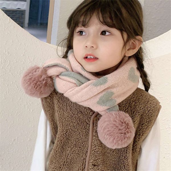 autumn and winter new love wool children's korean lovely versatile knitting ball scarf thickened warm neck, Red;brown
autumn and winter new love wool children's korean lovely versatile knitting ball scarf thickened warm neck, Red;brown