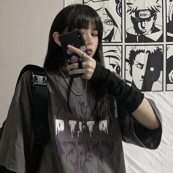 летняя япония стиль harajuku t рубашка эстетические готические женщины футболка с коротким рукавом о шеи свободные уличные топы tees рубашки, White
летняя япония стиль harajuku t рубашка эстетические готические женщины футболка с коротким рукавом о шеи свободные уличные топы tees рубашки, White