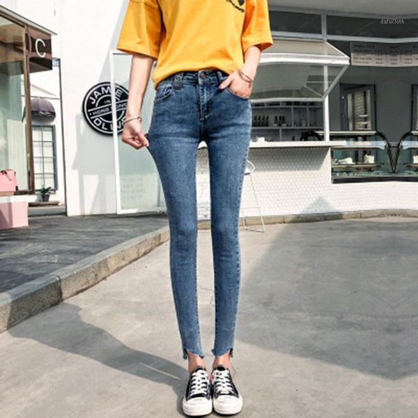 women's autumn winter stretch high waist casual jeans 2019 women casual elastic force small feet jeans pencil pants1, Blue
women's autumn winter stretch high waist casual jeans 2019 women casual elastic force small feet jeans pencil pants1, Blue