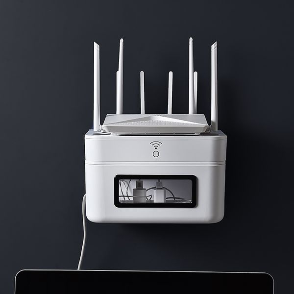 new wifi router boxes cable power plus wire storage wood-plastic wall shelf hanging plug bracket box q1130
new wifi router boxes cable power plus wire storage wood-plastic wall shelf hanging plug bracket box q1130